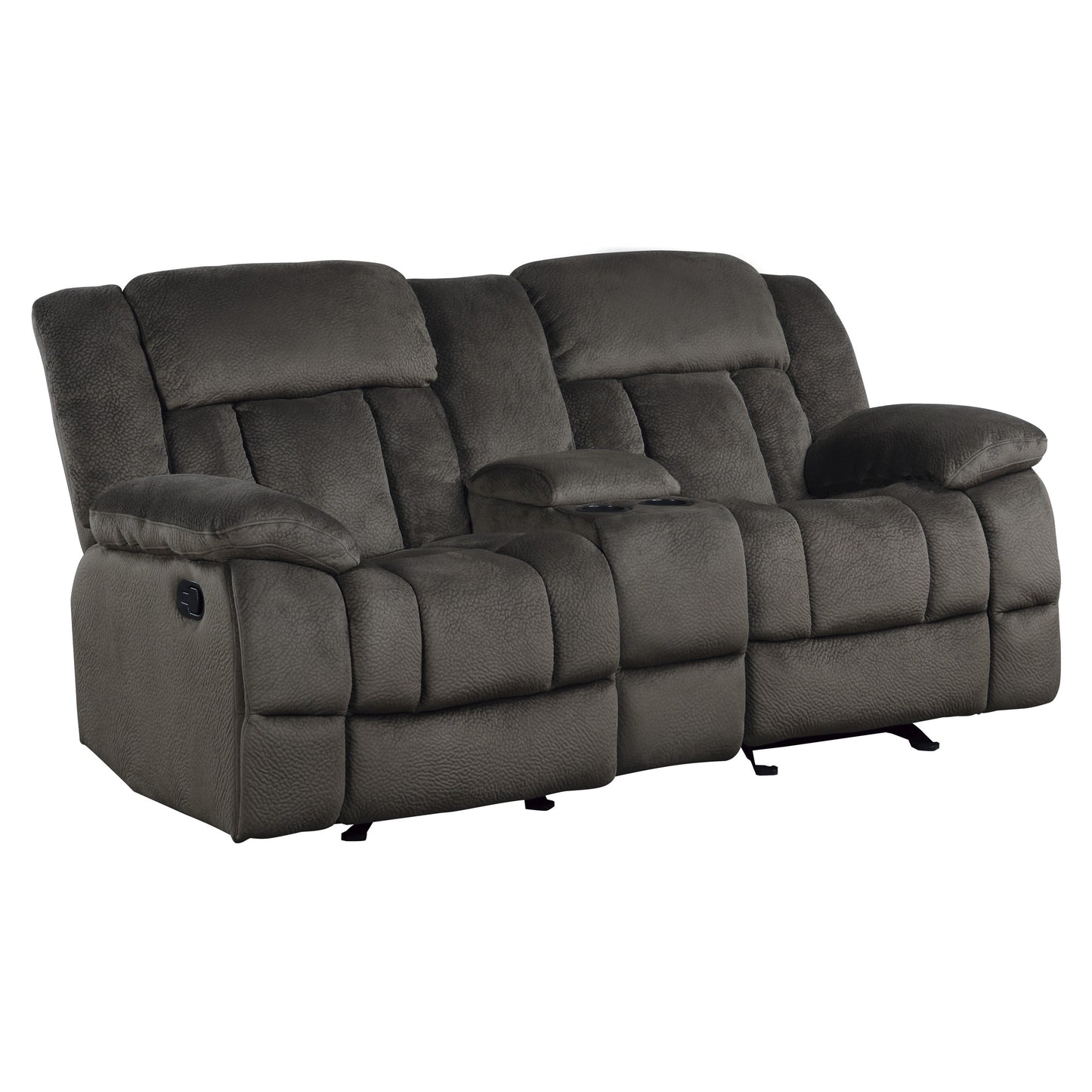 9636-2 - Double Glider Reclining Love Seat with Center Console