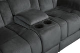 9636CC-2 - Double Glider Reclining Love Seat with Center Console
