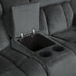 9636CC-2 - Double Glider Reclining Love Seat with Center Console