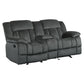 9636CC-2 - Double Glider Reclining Love Seat with Center Console