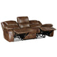 9639BR*2 - 2pc Set: Sofa, Love