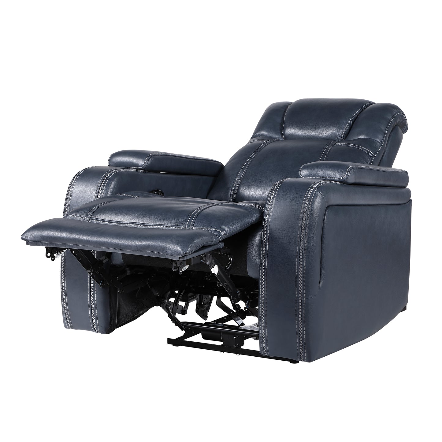 9640BU-1PWH - Power Reclining Chair with Power Headrest and Storage Arms