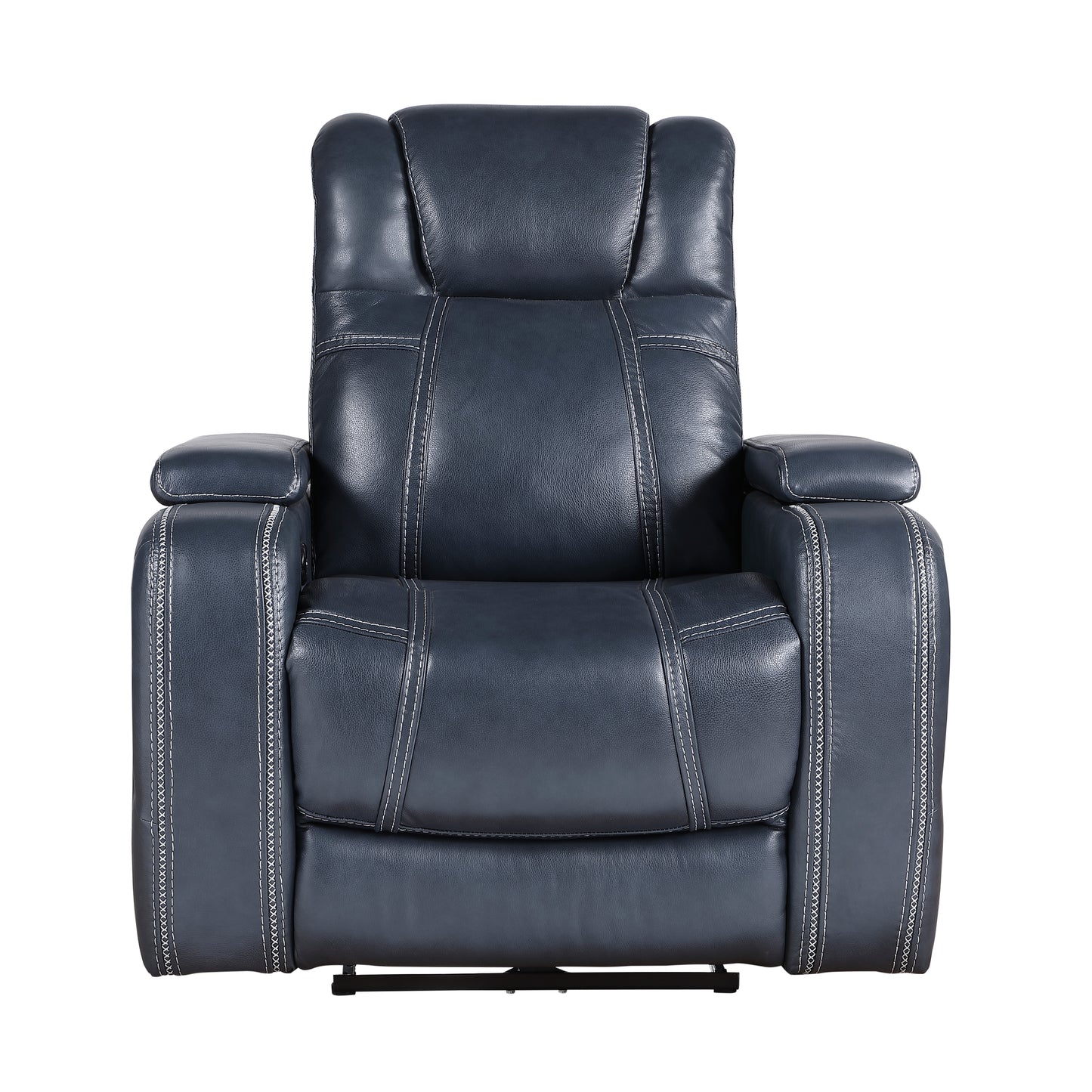 9640BU-1PWH - Power Reclining Chair with Power Headrest and Storage Arms