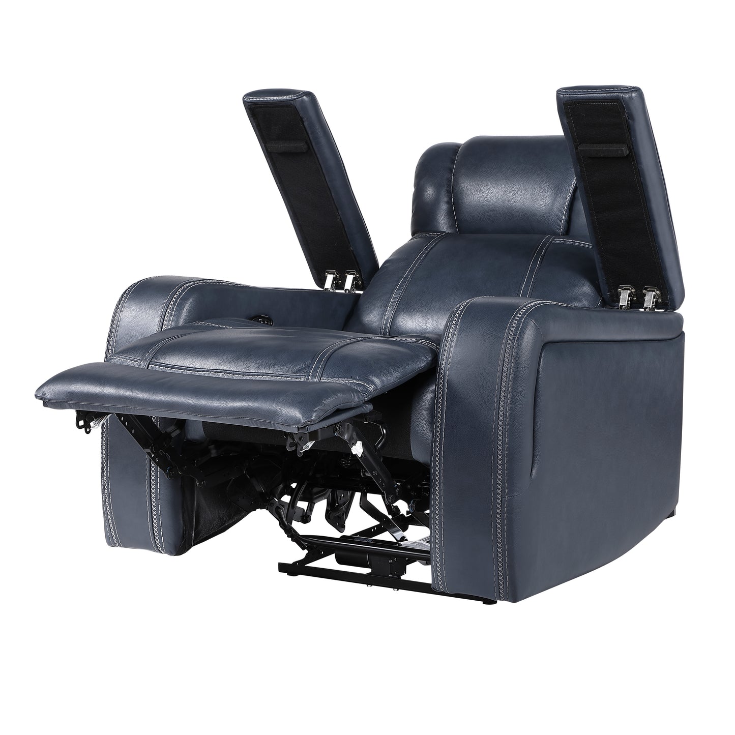 9640BU-1PWH - Power Reclining Chair with Power Headrest and Storage Arms