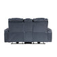9640BU*2PWH - 2pc Set: Sofa, Love (Power)