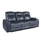 9640BU-3PWH - Power Double Reclining Sofa with Power Headrests and Storage Arms
