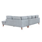 9644BGY*23L5R - (2)2-Piece Sectional with Right Chaise