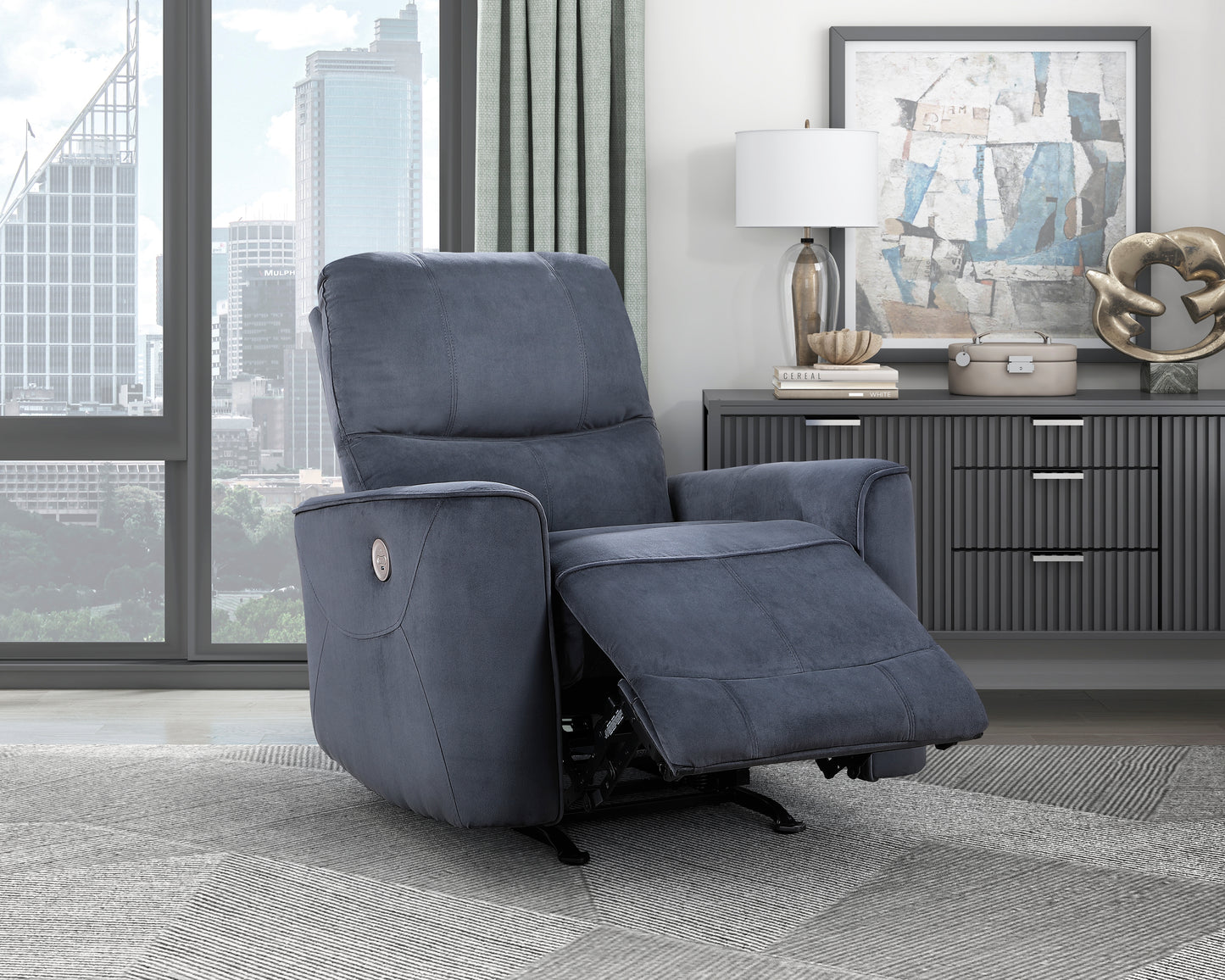 9645DG-1PW - Power Rocker Reclining Chair