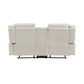 9646BE-2 - Double Reclining Love Seat with Center Console, Beige