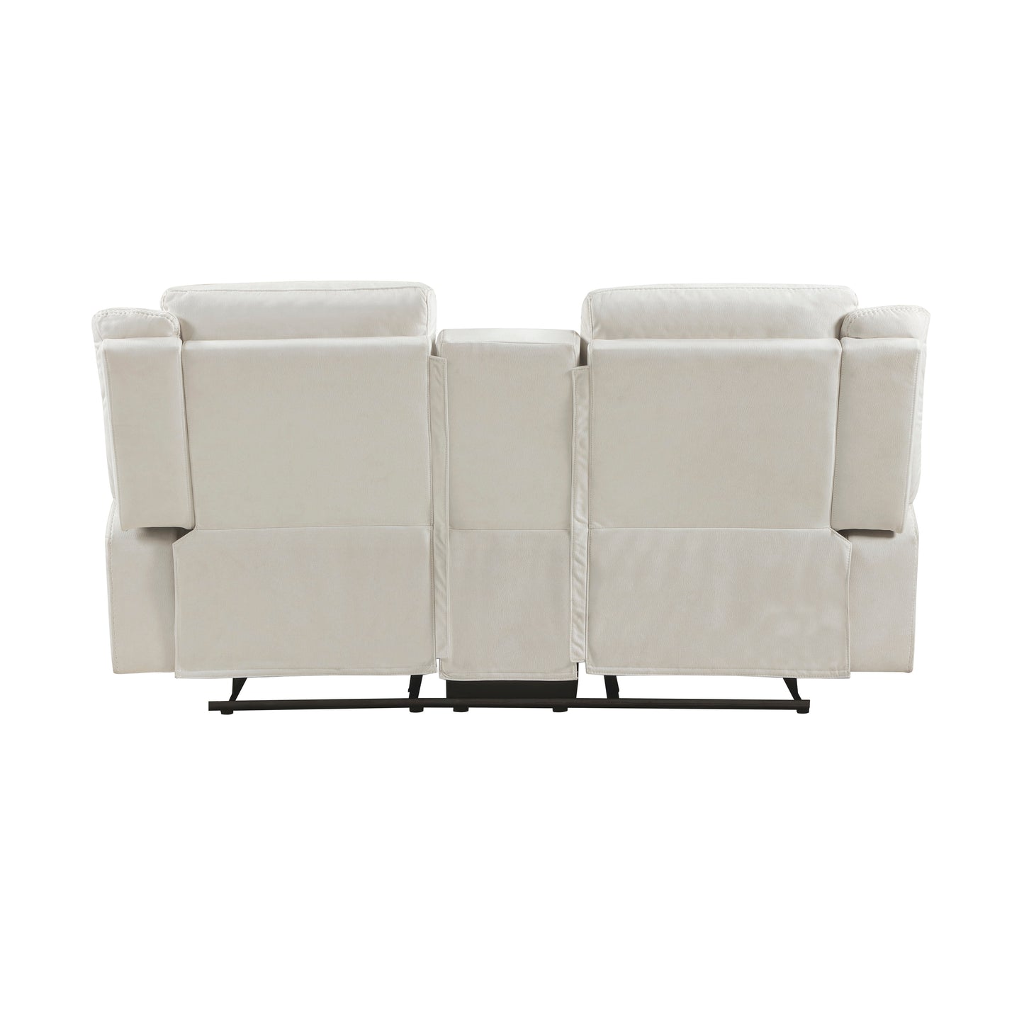 9646BE-2 - Double Reclining Love Seat with Center Console, Beige