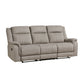 9646DV-3 - Double Reclining Sofa, Dove