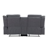 9646GY-2 - Double Reclining Love Seat with Center Console
