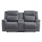 9646GY*2 - 2pc Set: Sofa, Love