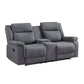 9646GY*2 - 2pc Set: Sofa, Love