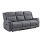 9646GY-3 - Double Reclining Sofa
