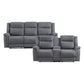 9646GY*2 - 2pc Set: Sofa, Love