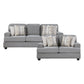 9648GY*2 - 2pc Set: Sofa, Love