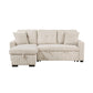 9649BE*SC - (3)3-Piece Reversible Sectional with Pull-out Bed and Hidden Storage