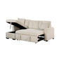 9649BE*SC - (3)3-Piece Reversible Sectional with Pull-out Bed and Hidden Storage