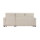 9649BE*SC - (3)3-Piece Reversible Sectional with Pull-out Bed and Hidden Storage