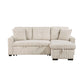9649BE*SC - (3)3-Piece Reversible Sectional with Pull-out Bed and Hidden Storage