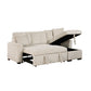 9649BE*SC - (3)3-Piece Reversible Sectional with Pull-out Bed and Hidden Storage