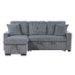 9649DG*SC - (3)3-Piece Reversible Sectional with Pull-out Bed and Hidden Storage