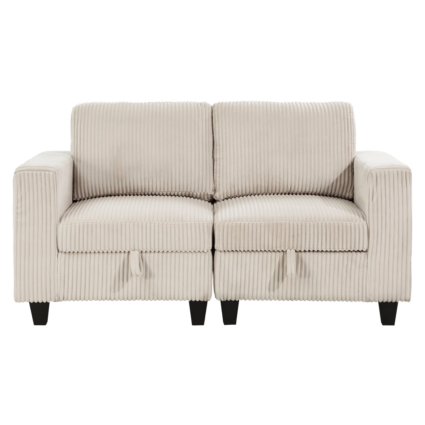 9650BE-2* - (2)Love Seat with Storage, Storage Pouches and Charging Ports