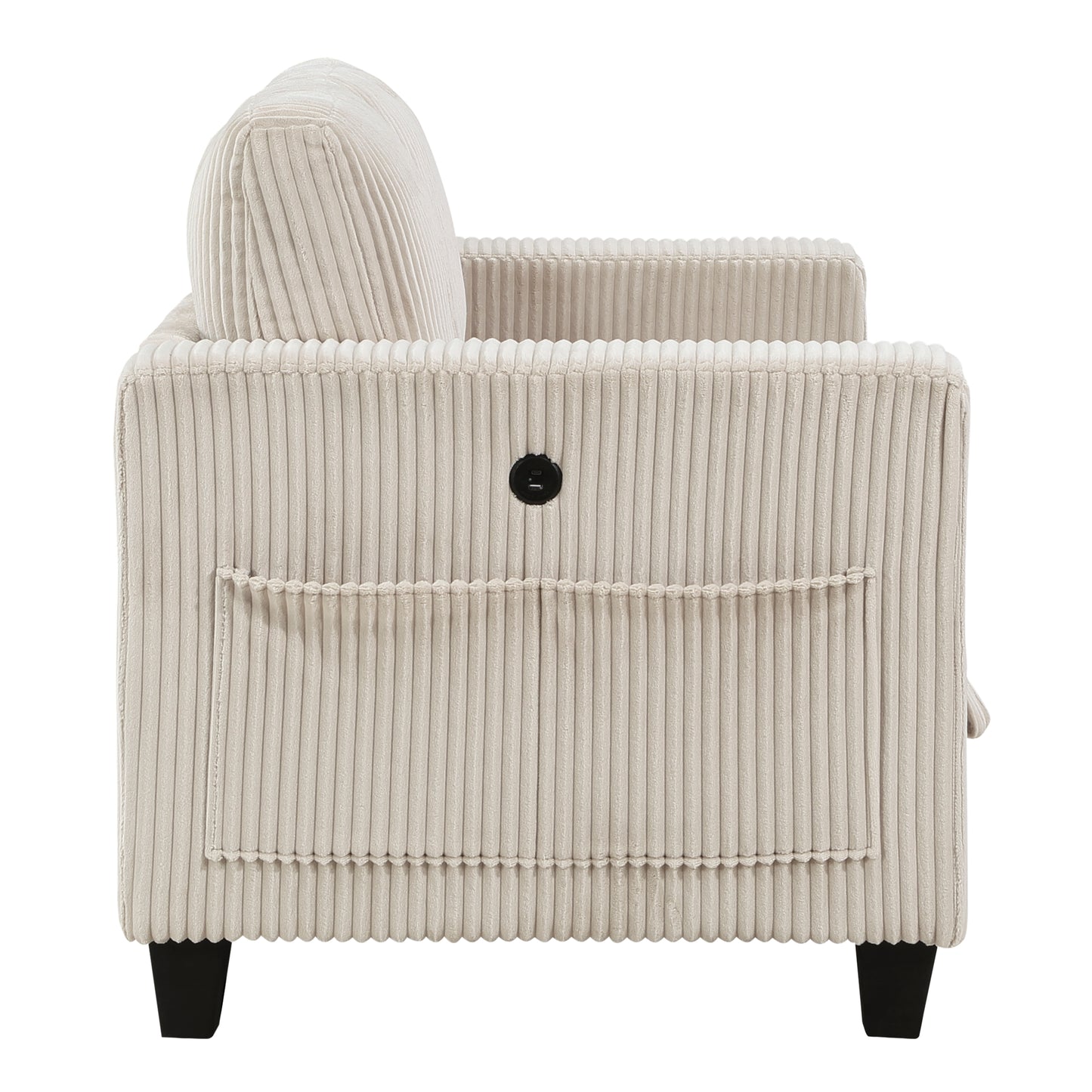 9650BE-2* - (2)Love Seat with Storage, Storage Pouches and Charging Ports
