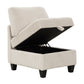 9650BE*7SC - (7)7-Piece Sectional with Storage, Storage Pouches and Charging Ports