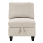 9650BE*7SC - (7)7-Piece Sectional with Storage, Storage Pouches and Charging Ports