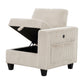 9650BE-2* - (2)Love Seat with Storage, Storage Pouches and Charging Ports