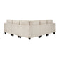 9650BE*5SC - (5)5-Piece Sectional with Storage, Storage Pouches and Charging Ports