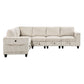 9650BE*6SC - (6)6-Piece Sectional with Storage, Storage Pouches and Charging Ports