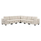 9650BE*7SC - (7)7-Piece Sectional with Storage, Storage Pouches and Charging Ports