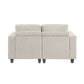 9650NBE-2* - (2)Love Seat with Storage, Storage Pouches and Charging Ports