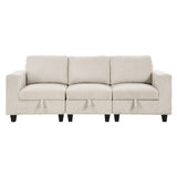 9650NBE-3* - (3)Sofa with Storage, Storage Pouches and Charging Ports