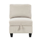 9650NBE*5SC - (5)5-Piece Sectional with Storage, Storage Pouches and Charging Ports