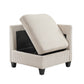 9650NBE*4SC - (4)4-Piece Sectional with Storage, Storage Pouches and Charging Ports