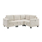 9650NBE*4SC - (4)4-Piece Sectional with Storage, Storage Pouches and Charging Ports