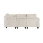 9650NBE*4SC - (4)4-Piece Sectional with Storage, Storage Pouches and Charging Ports