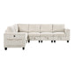9650NBE*6SC - (6)6-Piece Sectional with Storage, Storage Pouches and Charging Ports