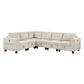 9650NBE*6SC - (6)6-Piece Sectional with Storage, Storage Pouches and Charging Ports