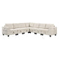 9650NBE*7SC - (7)7-Piece Sectional with Storage, Storage Pouches and Charging Ports