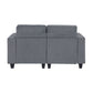 9650NDG-2* - (2)Love Seat with Storage, Storage Pouches and Charging Ports