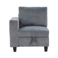 9650NDG-2* - (2)Love Seat with Storage, Storage Pouches and Charging Ports