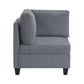 9650NDG*8SC - (8)8-Piece Sectional with Storage, Storage Pouches and Charging Ports