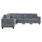 9650NDG*6SC - (6)6-Piece Sectional with Storage, Storage Pouches and Charging Ports