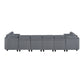9650NDG*8SC - (8)8-Piece Sectional with Storage, Storage Pouches and Charging Ports