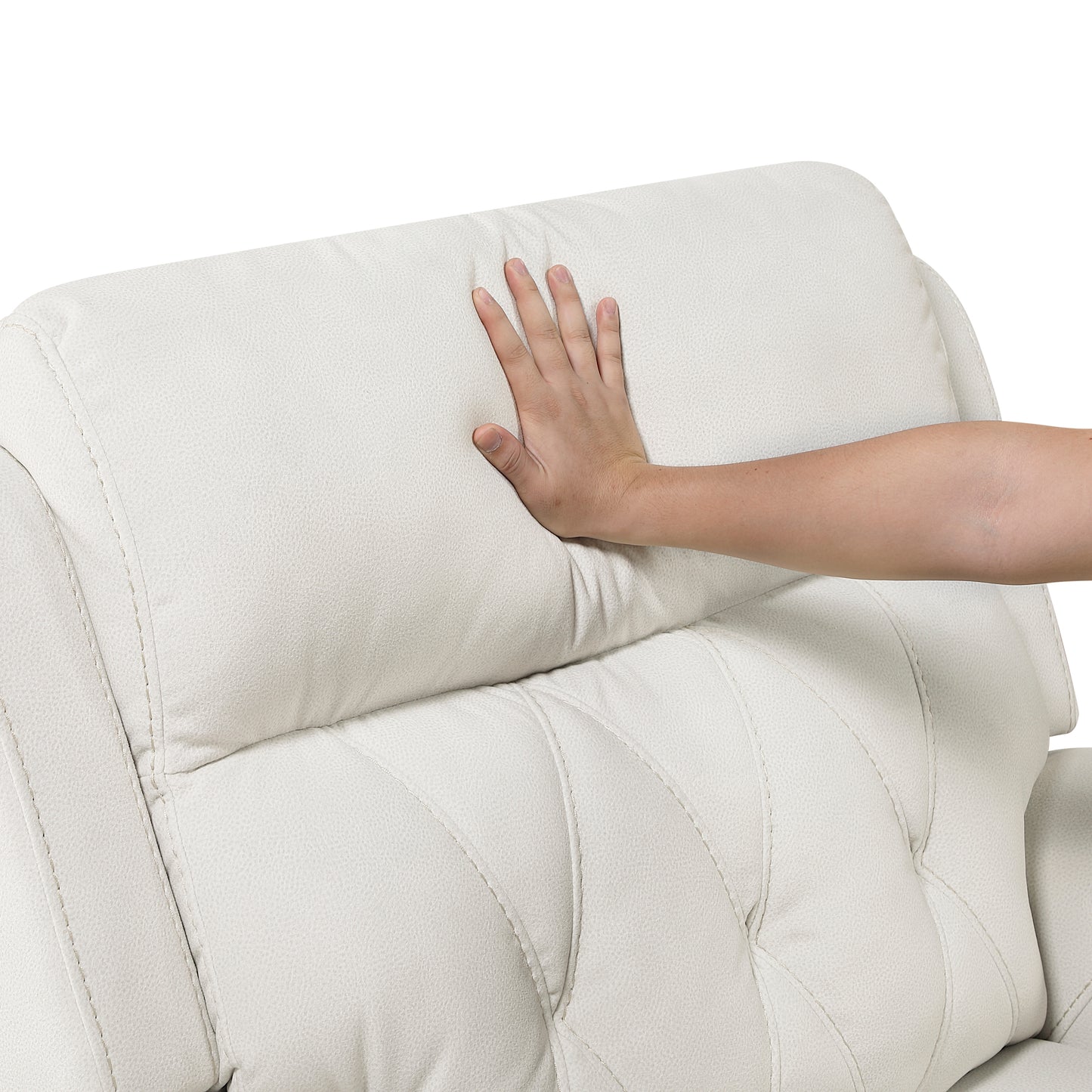 9670BE*2PWH - 2pc Set: Sofa, Love (Power)